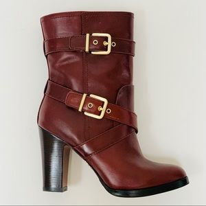 Pour La Victoire “Roslin” Buckled Leather Bootie